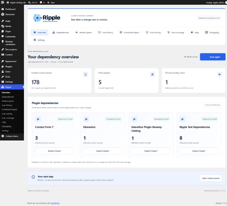 Ripple interface